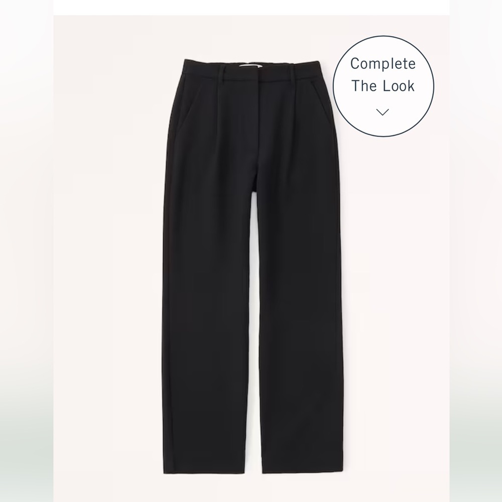 NWT- Abercrombie & Fitch Tailored Relaxed Straight Pant